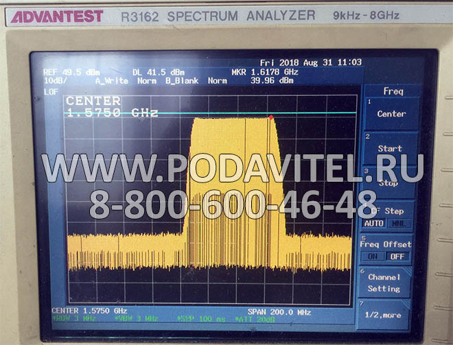 Тестирование частоты GPSL1 and Glonass L1 - 1570-1616 - 40dbm / 10W Тестирование частоты GPSL1 and Glonass L1 - 1570-1616 - 40dbm / 10W