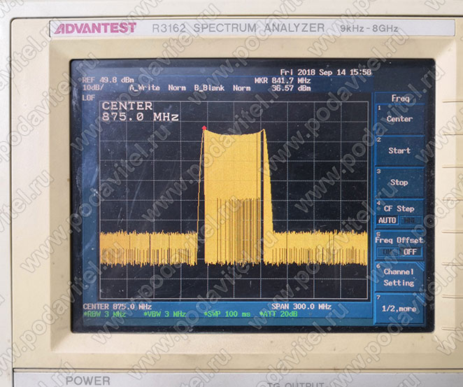 Тестирование частоты CDMA 850-900 МГц - 40dbm / 10W